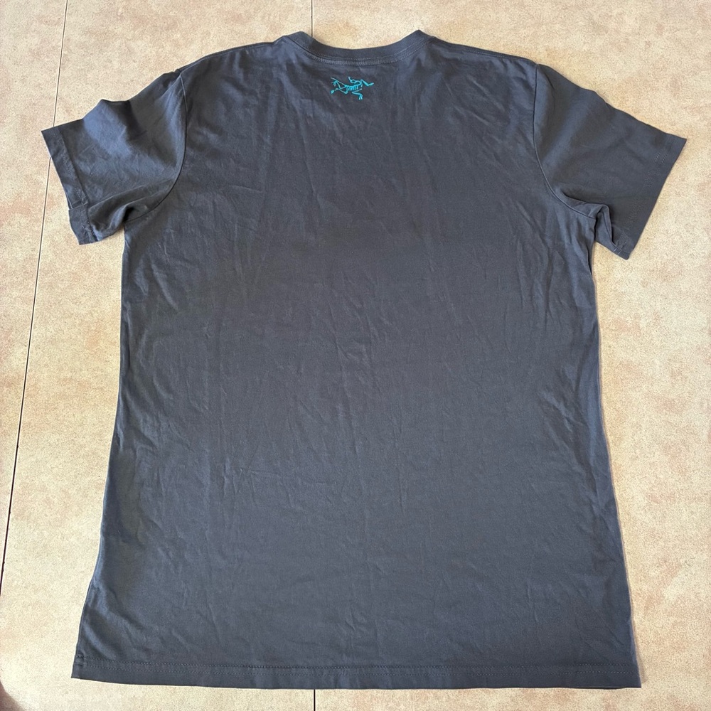 Arc’teryx Mountain Climbing Outdoor Sportsman Grey Mountain Graphic Shirt Unisex - Picture 3 of 9